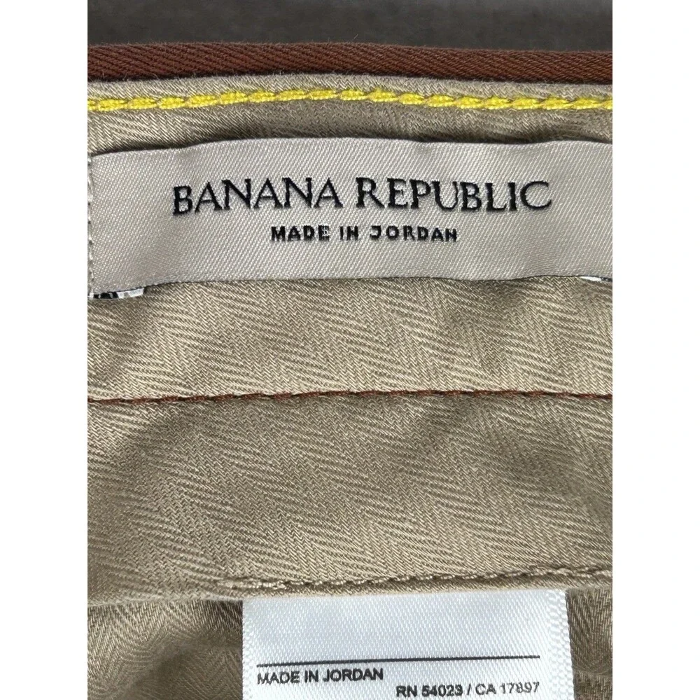 Banana Republic Pants Mens 33x30 Rust Slim Rapid Movement Chino Stretch Preppy